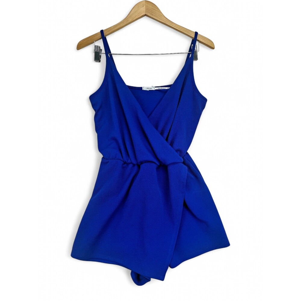 Kimchi Blue Cobalt Blue Wrap Romper Jumpsuit - Size S‎